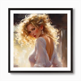 Beautiful Woman Art Print