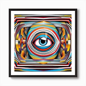 Evil Eye Psychedelic Eye Of The World Art Print