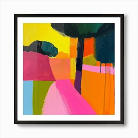 Abstract Park Collection Ibirapuera Park Lisbon Portugal 3 Art Print