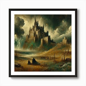 Castle In The Storm Art Print