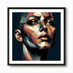 Geometric Portrait Art Print