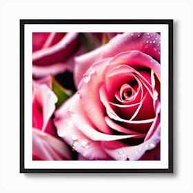 Pink Roses 1 Art Print