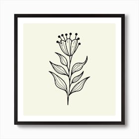 Doodle Flower Art Print