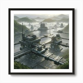 Futuristic City 16 Art Print