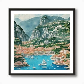 Amalfi Coast Art Print