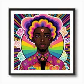 Rainbow Man Art Print