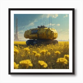 Field Of Yellow Flowers 42 Art Print