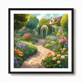 Garden Path 10 Art Print