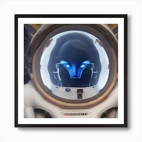 Humanoid astronaut Art Print