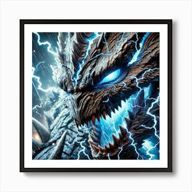 Stormbringer Closeup Portrait Art Print