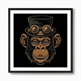 Steampunk Monkey 28 Art Print