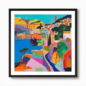 Abstract Travel Collection San Francisco Usa 3 Art Print