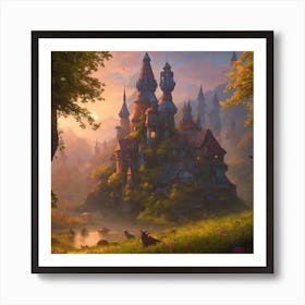 Fairytale Castle Art Print