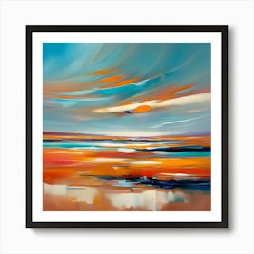 Abstract Landscape Painting 6 Art Print