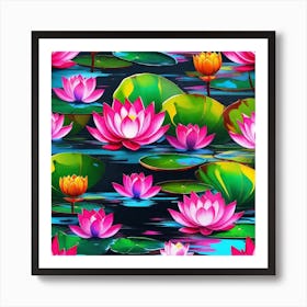 Lotus Flower 27 Art Print