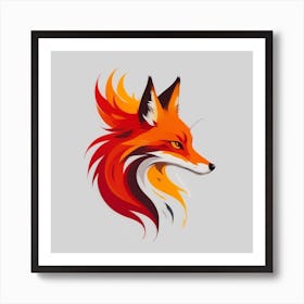 Fox Head 3 Art Print