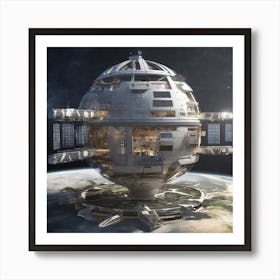 Space Station 57 Art Print