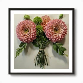 Dahlias Art Print