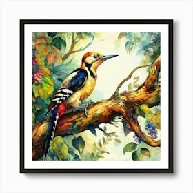 Woodpecker Art Print