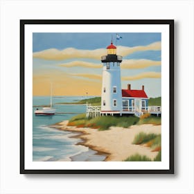 Cape Cod, Massachusetts Series. Style of David Hockney Art Print