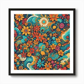 Floral Pattern 1 Art Print