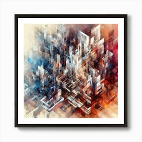 Abstract Cityscape 2 Art Print