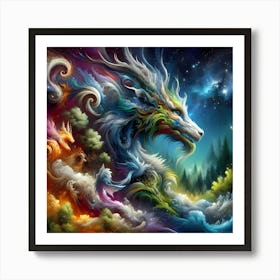 Dragon In The Sky 1 Art Print