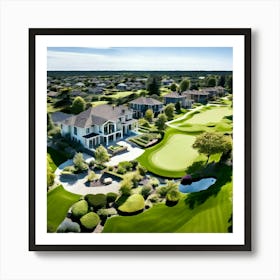 Architecture High Drone Building Construction Horizontal Civilisation Golf Course Taken Nei (1) Art Print