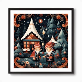 Christmas Santa Claus 1 Art Print