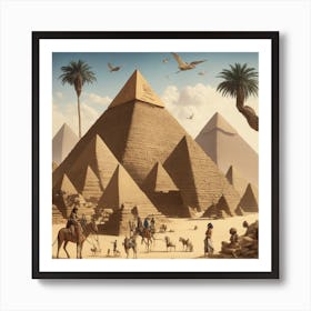 Egyptian Pyramids Póster