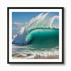 Large Wave Breaking Art Print