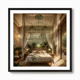 Asian Bedroom Art Print