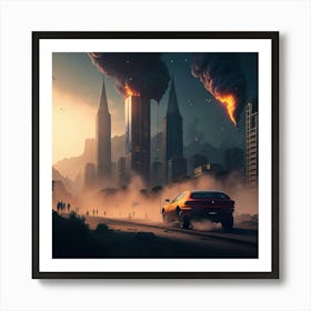 City On Fire (59) Art Print