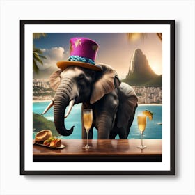 Havana Elephant Rio de Janeiro Art Print