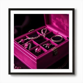 Pink Jewelry Box 1 Art Print