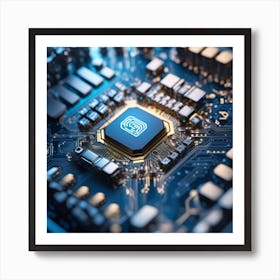 Chip On A Circuit Board 2 Art Print