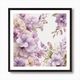 Lilac flowers Art Print