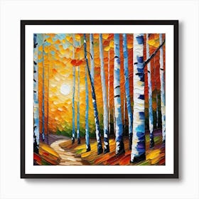 Birch Trees 8 Art Print