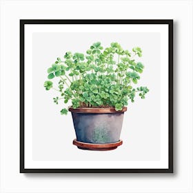 Chives In A Pot Art Print