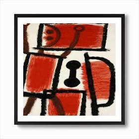 Red And Black Art Print