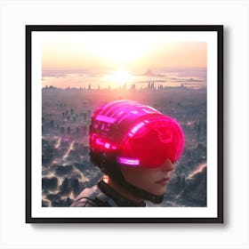 Futuristic Cityscape 2 Art Print