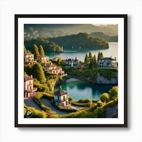 Lake Como Art Print