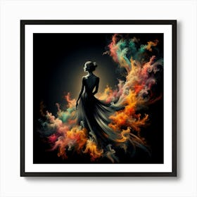 Woman In A Dress Art Print