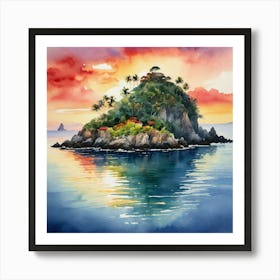 Island In The Sea Art Print