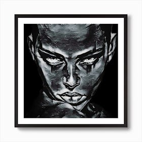 Black And White Painting 1 Art Print