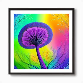 Psychedelic Mushroom Art Print