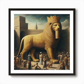 Lion Of Babylon45 Art Print