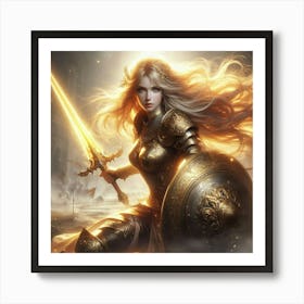 Elven Warrior Art Print