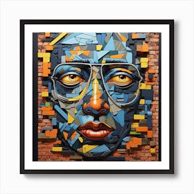 Face Of A Man Art Print