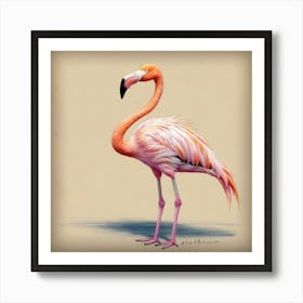 Flamingo 45 Art Print